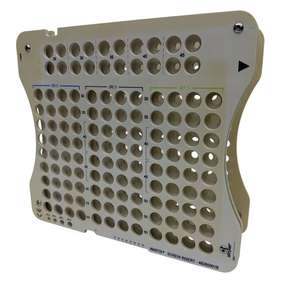 Stryker MANTIS Spinal System Screw Insert Tray 48280001B - Picture 1 of 6